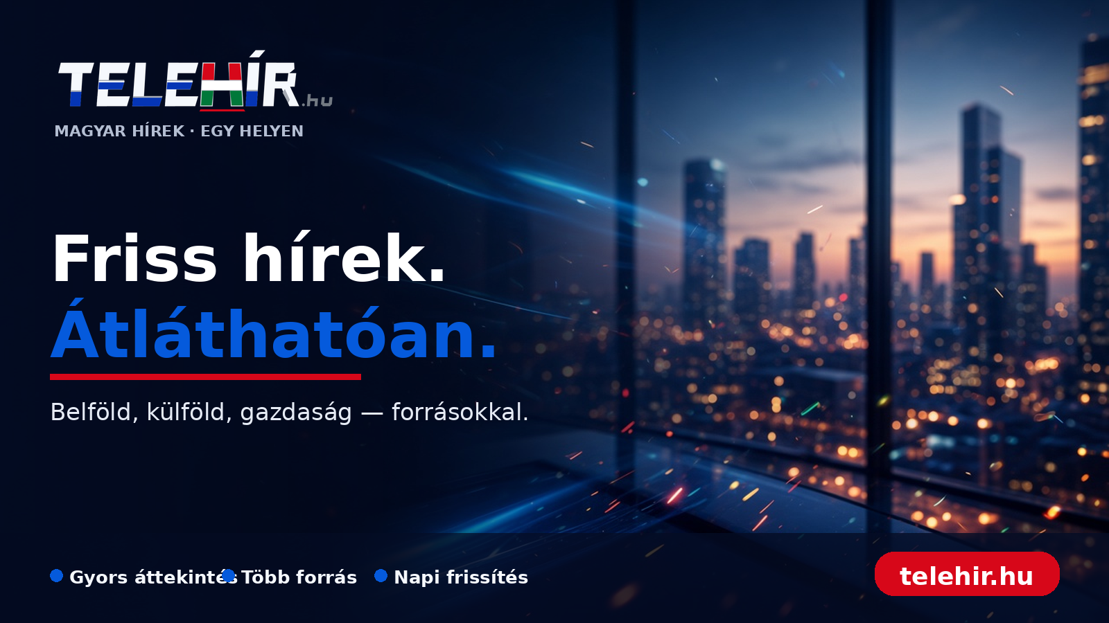 Telehír — Friss hírek. Átláthatóan.